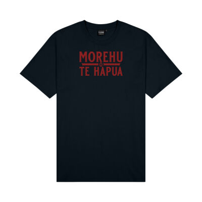 Morehu o Te Hapua - Tee (red writing) PLUS SIZE Thumbnail