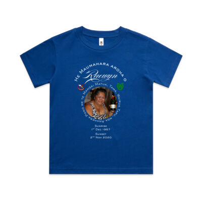 In remembrance of Raewyn - kids tee - white writing  Thumbnail